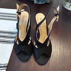 Michael Kora suede heels